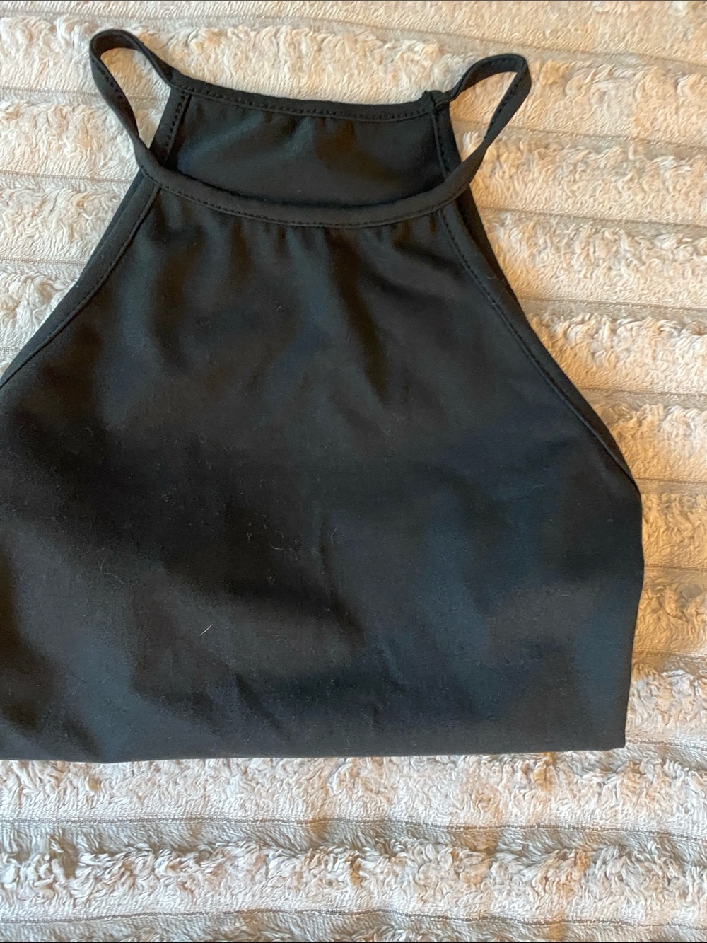 NWOT, Women Black Sexy Tank Top. Can Be Worn As Is Or Under A Sheer Garment